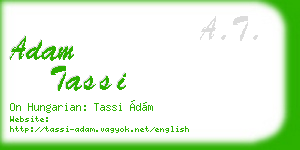 adam tassi business card